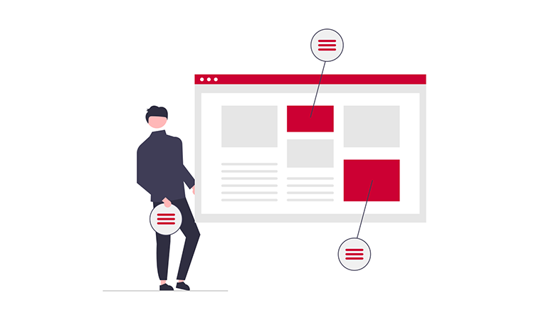 website edit illustration